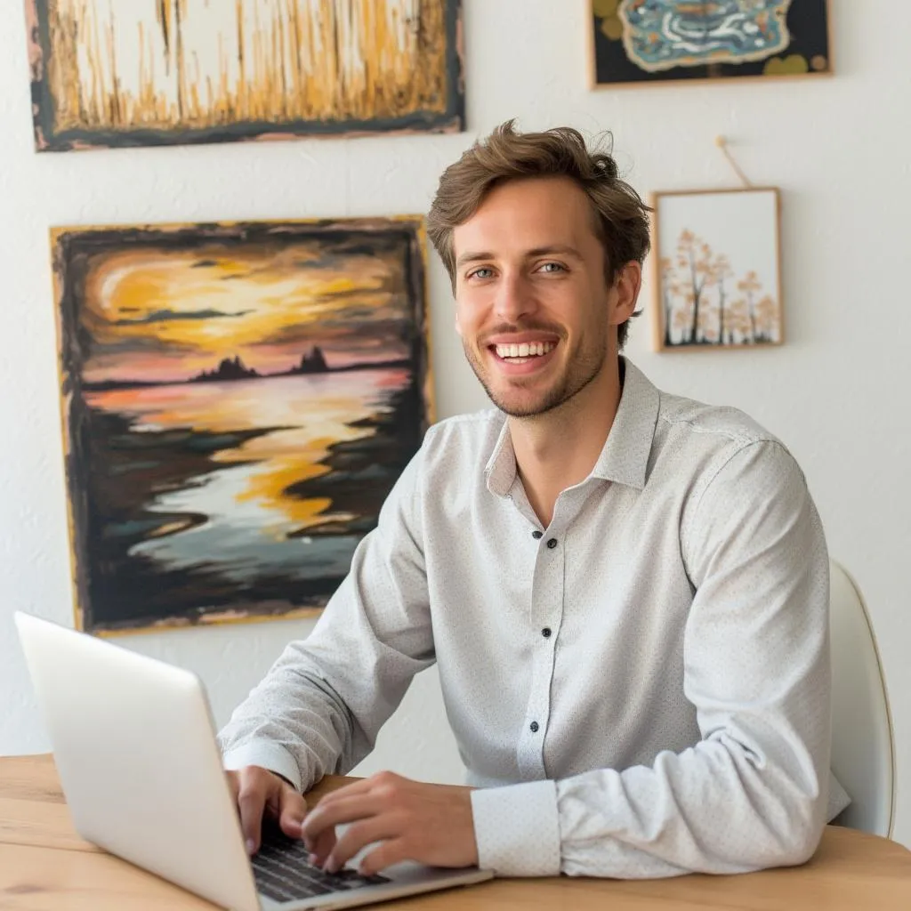 Social media manager che usa Canva