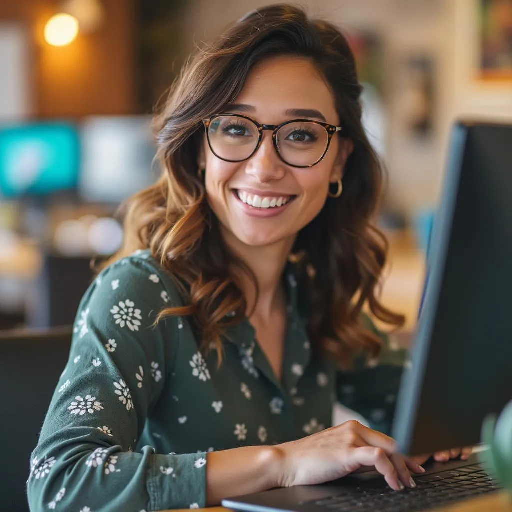 Freelancer che offre servizi di design con Canva